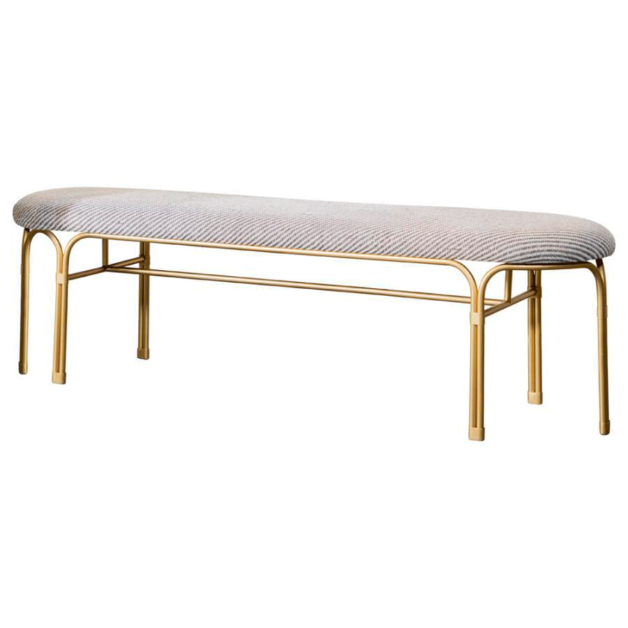 Banca Accent Gris con Dorado