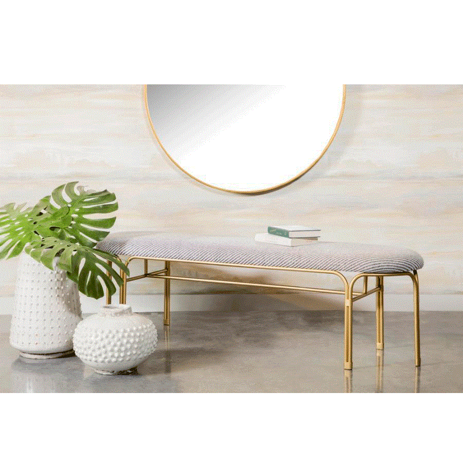 Banca Accent Gris con Dorado