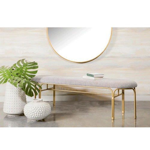 Banca Accent Gris con Dorado