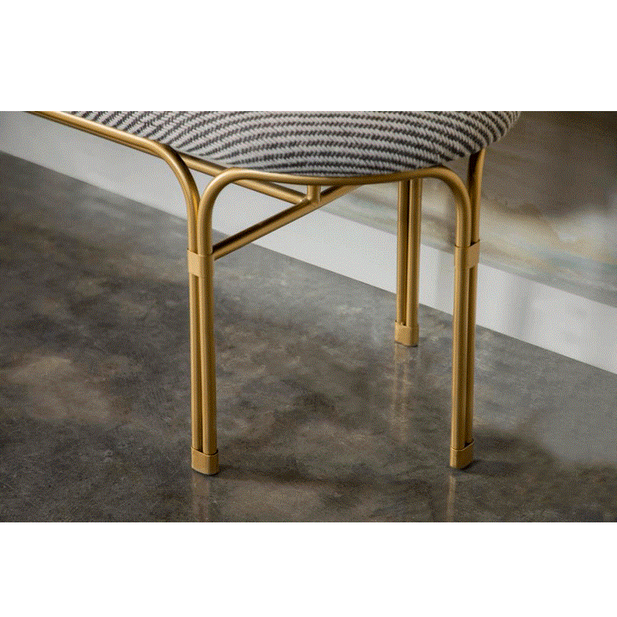 Banca Accent Gris con Dorado