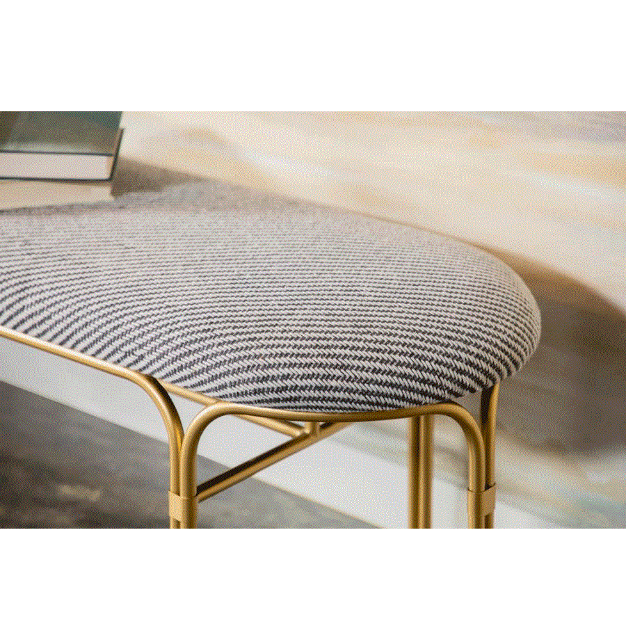 Banca Accent Gris con Dorado